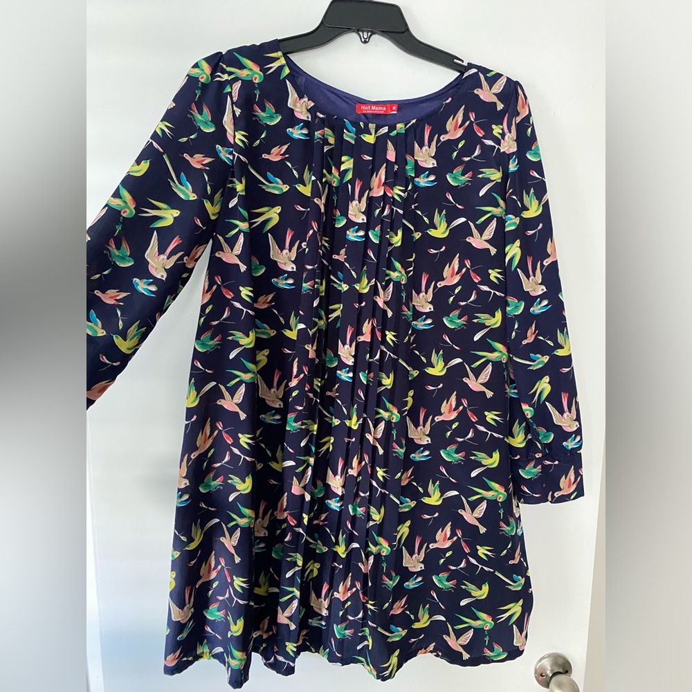 Colorful bird patterned dress!